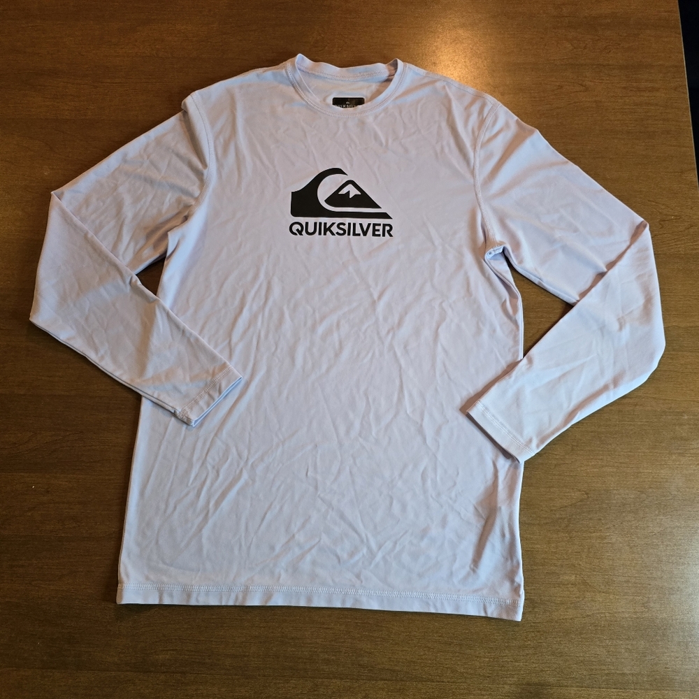 Quiksilver Light Blue Long Sleeve Tee